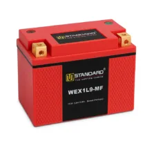 باتری موتورسیکلت 12ولت 9 آمپر دبلیو استاندارد مدل WEX1L9-MF