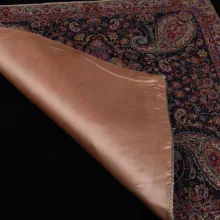 روکش کوسن ترمه ابریشمی طرح سالار مشکی لمه دار مدل 12-29