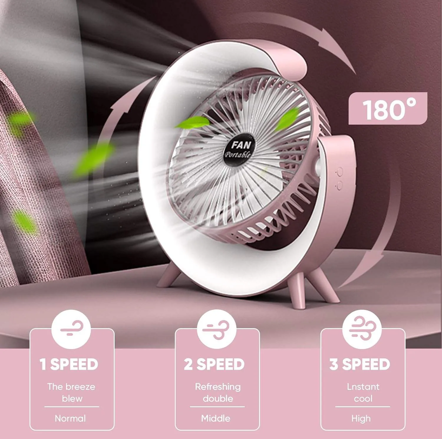 پنکه شارژی مدل Desktop Fan