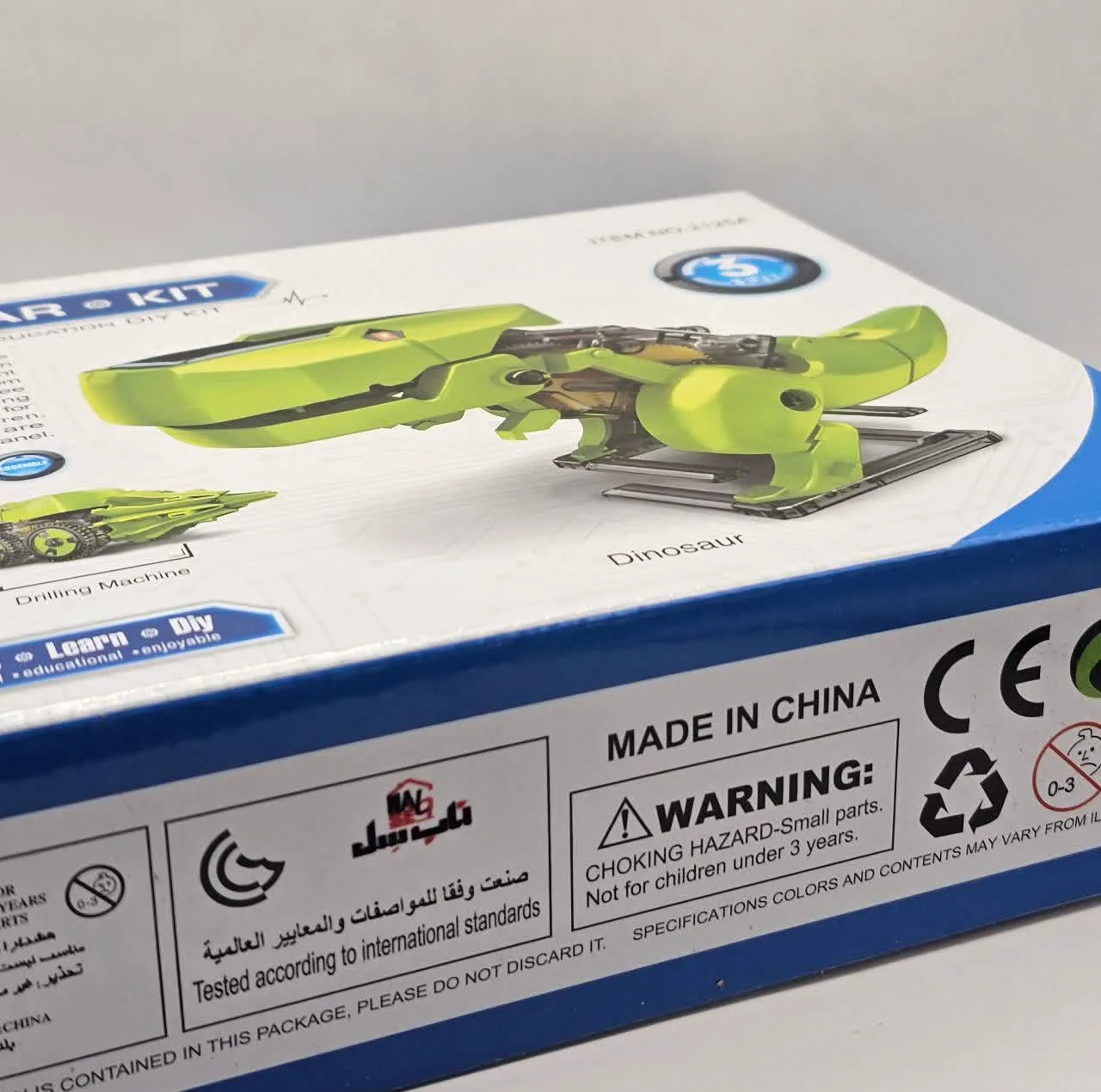 کیت آموزشی ناب سل مدل کیوت سان لایت ربات خورشیدی T3 کد T3 SOLAR KIT DINOSAUR 3IN1
