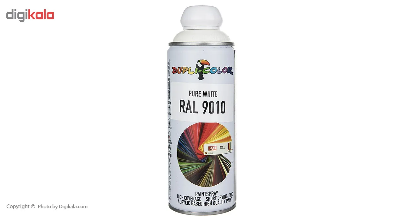 اسپری رنگ سفید دوپلی کالر مدل RAL 9010 حجم 400 میلی لیتر