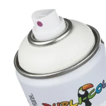 اسپری رنگ سفید دوپلی کالر مدل RAL 9010 حجم 400 میلی لیتر