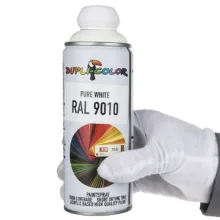 اسپری رنگ سفید دوپلی کالر مدل RAL 9010 حجم 400 میلی لیتر