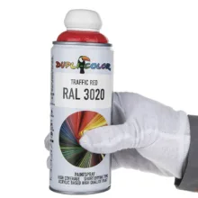 اسپری رنگ قرمز دوپلی کالر مدل RAL 3020 حجم 400 میلی لیتر