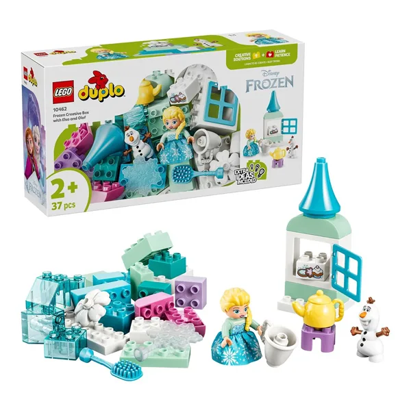 لگو 37 قطعه سری دوپلو مدل Disney Elsa and Olaf Frozen Box کد 10462