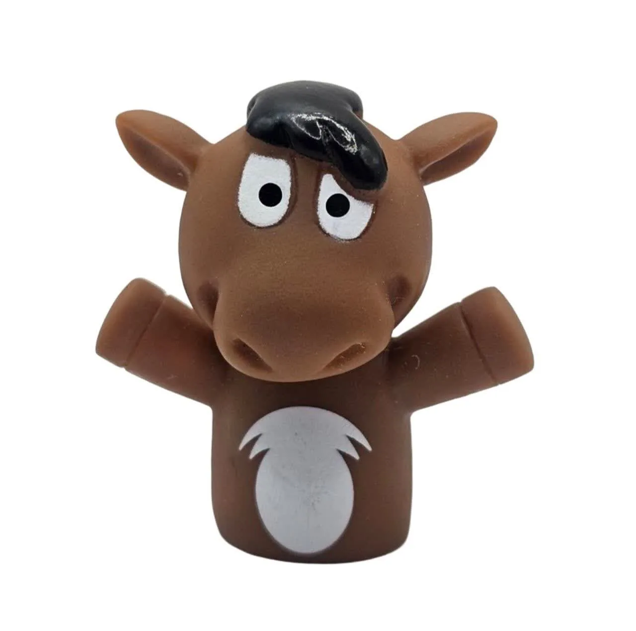 عروسک انگشتی ناب سل مدل سیلیکونی طرح حیوانات مزرعه بامزه کد FINGER PUPPET NAAB001 مجموعه 5 عددی
