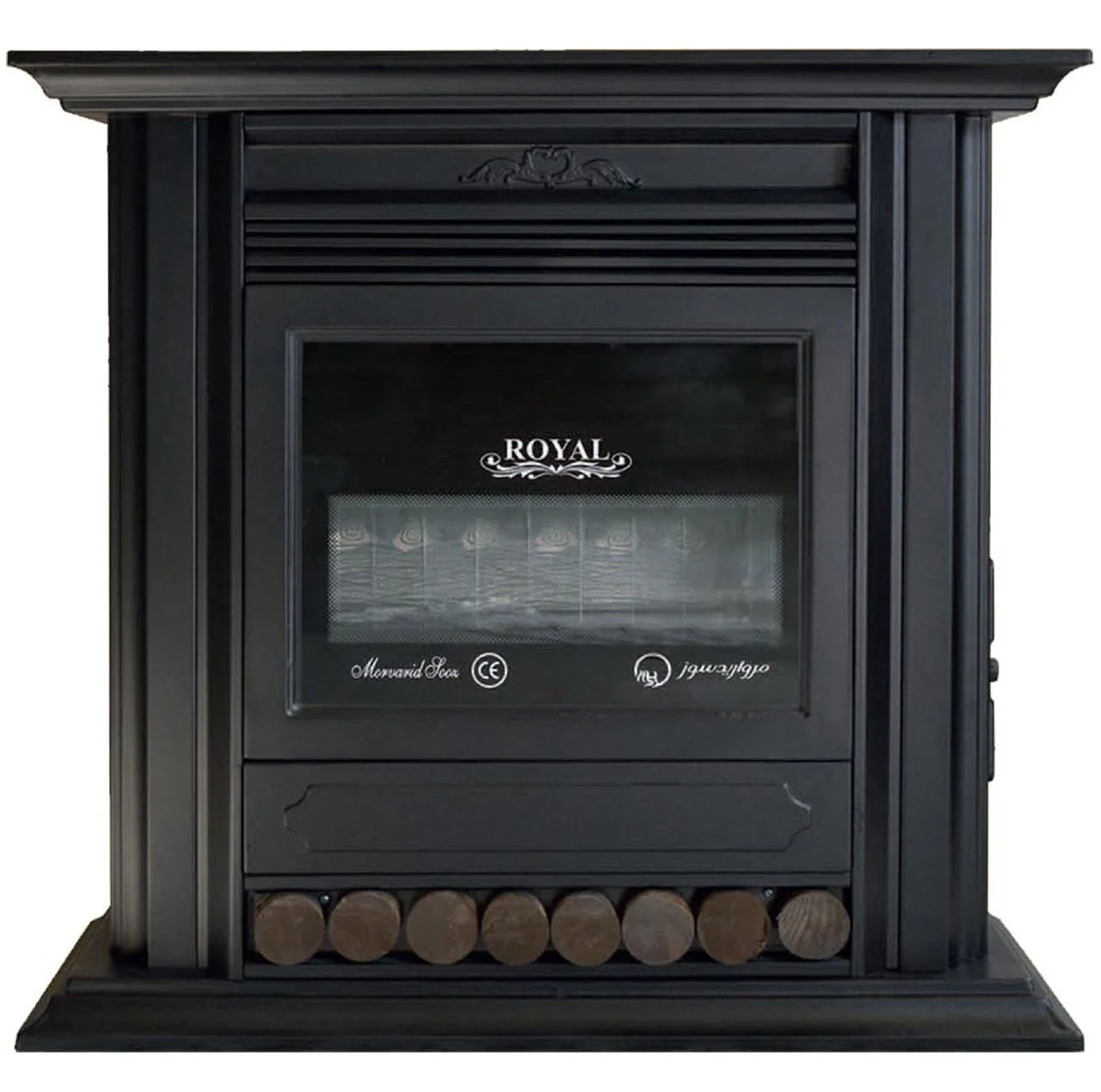 بخاری گازی مروارید سوز شرق طرح Royal Fireplace مدل 25000