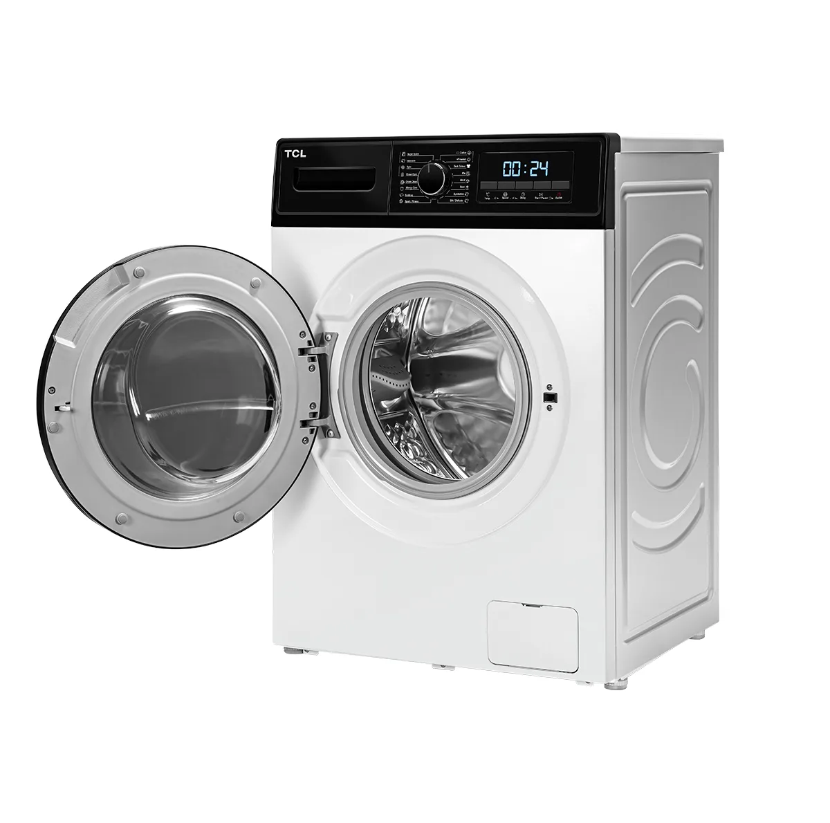 ماشین لباسشویی تی سی ال مدل G82-BS/BW ظرفیت 8 کیلوگرم