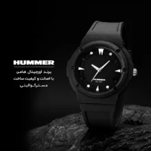ساعت مچی عقربه ای مردانه هامر مدل موتور ژاپن بند PU ضدآب رفرنس HM1112-C2