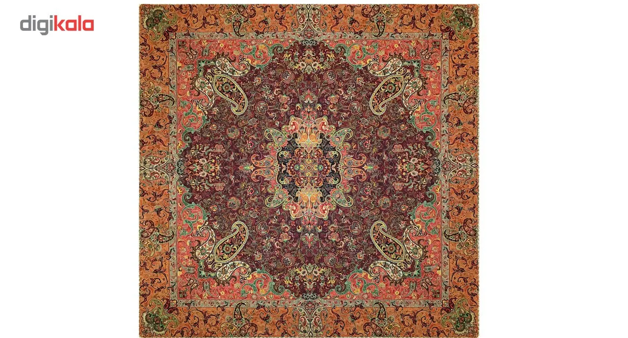رومیزی ترمه ابریشمی خانه ترمه ایران طرح چهلستون ممتاز 6498 سایز 100 × 100
