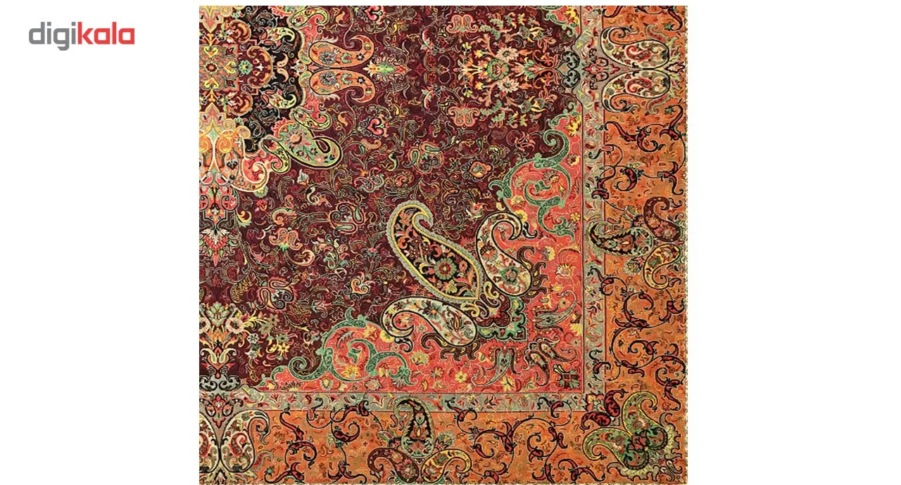 رومیزی ترمه ابریشمی خانه ترمه ایران طرح چهلستون ممتاز 6498 سایز 100 × 100