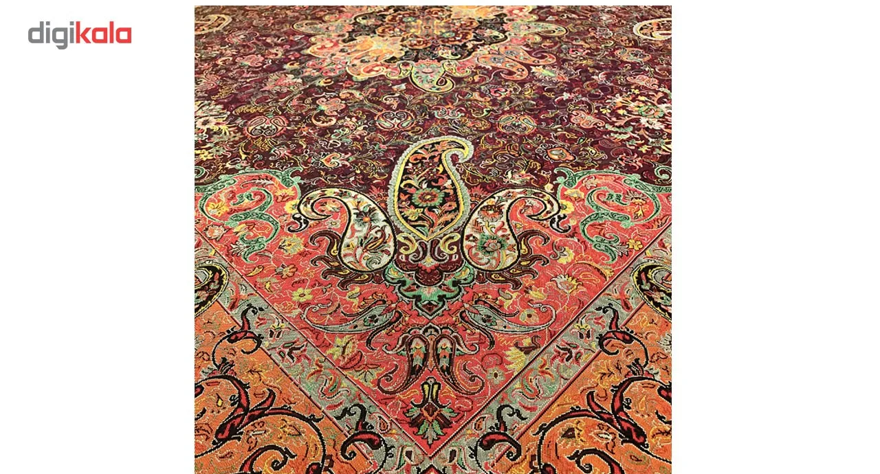 رومیزی ترمه ابریشمی خانه ترمه ایران طرح چهلستون ممتاز 6498 سایز 100 × 100
