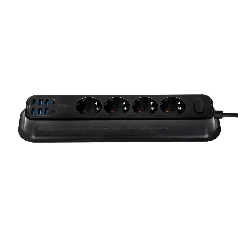 چندراهی برق و شارژر رو میزی موکسوم مدل MOXOM MX-ST05