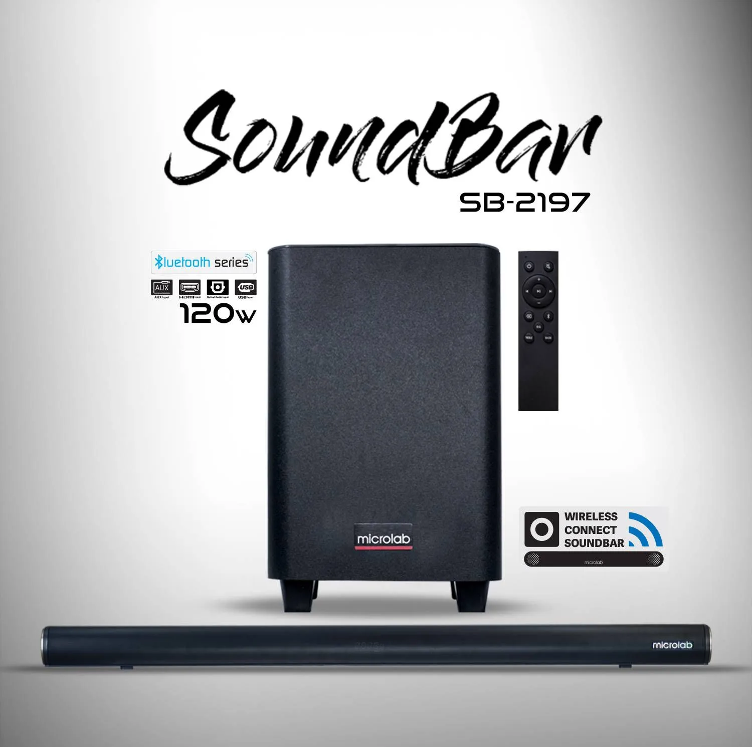 ساندبار بیسیم میکرولب مدل BT-S2197