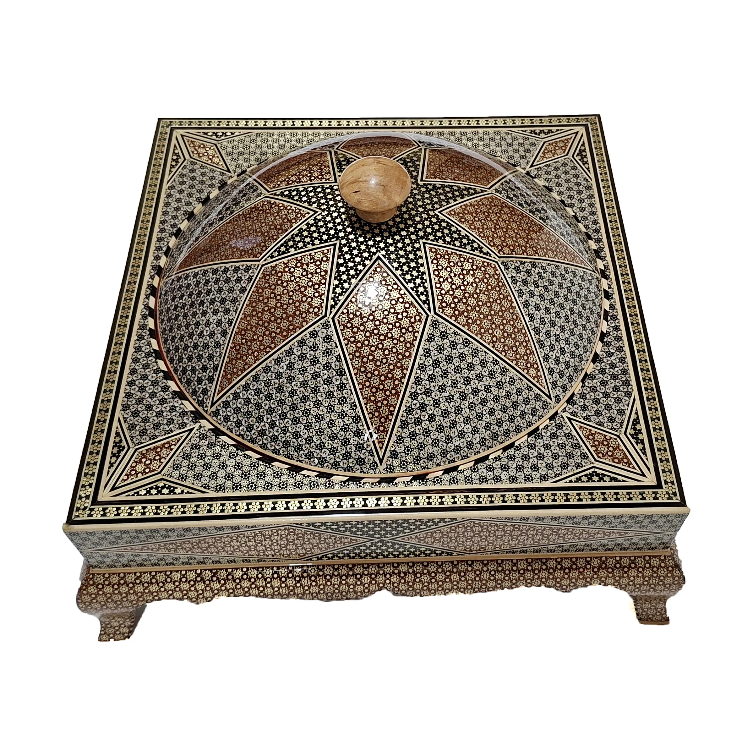 شکلات خوری خاتم کاری طرح قدسی  کد 02