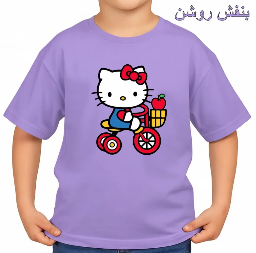 تیشرت آستین کوتاه بچگانه مدل کیتی کد v1