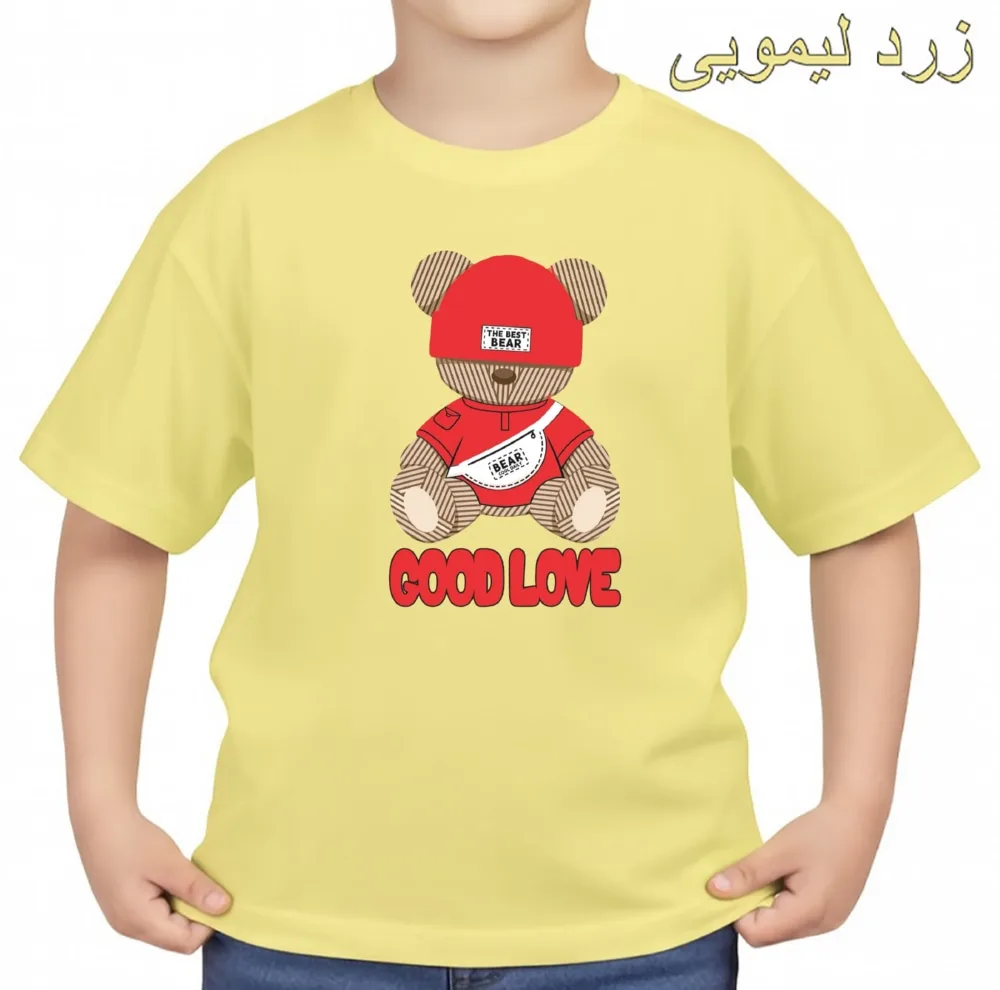 تی‌شرت آستین کوتاه بچگانه مدل خرس کد v50