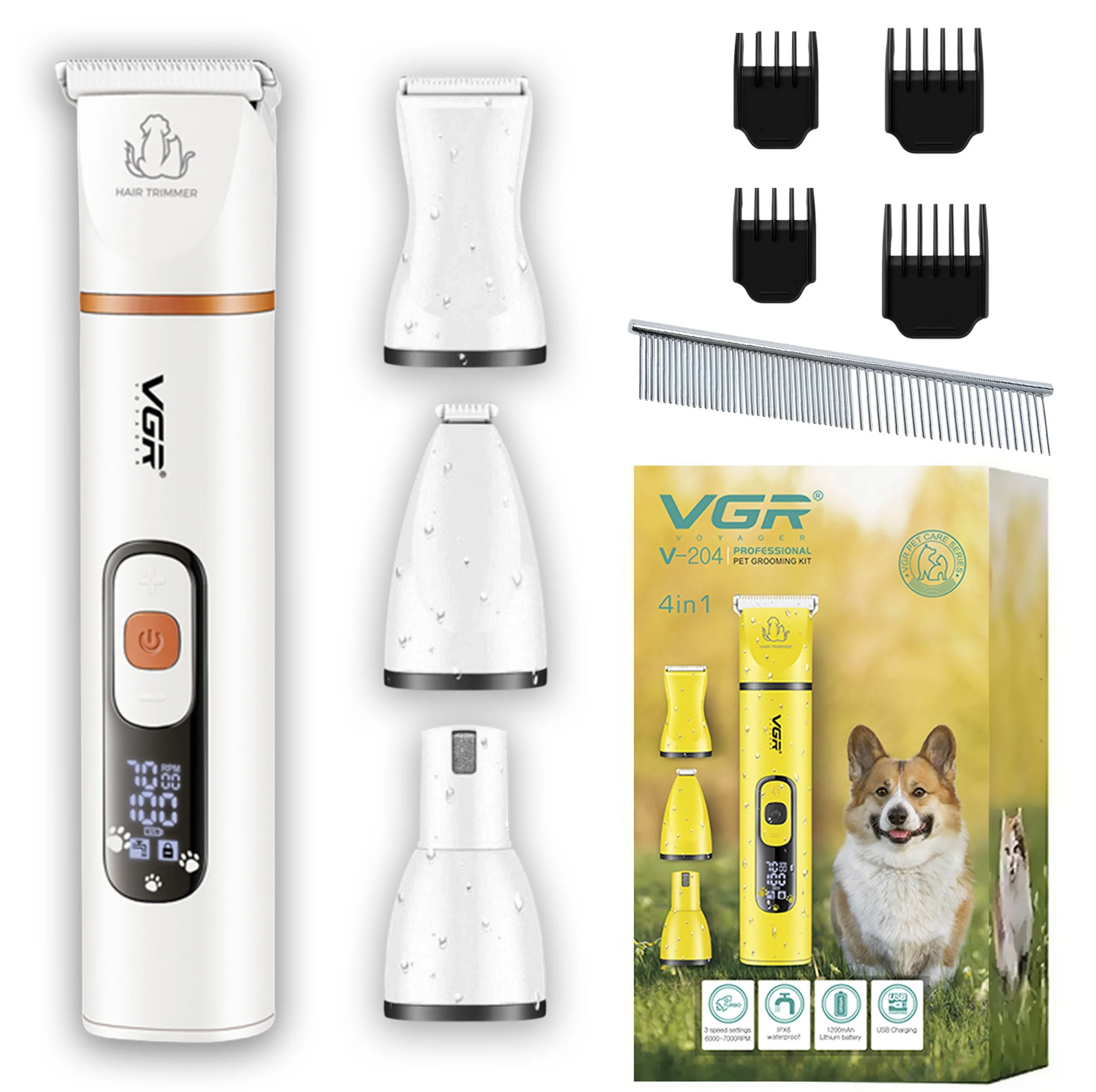 ماشین اصلاح موی حیوانات وی جی ار مدل V-204
