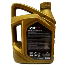روغن موتور خودرو بنزینی زیک مدل X9 5W-40 SP حجم 4 لیتر