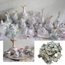 آینه طرح مربع مدل KHTA05 بسته 10 عددی
