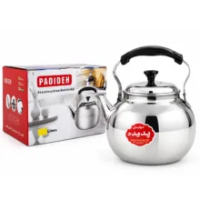 کتری پدیده مدل استیل، گنجایش 2 لیتر، ابعاد 14×17×22 سانتی متر، دسته باکالیت مقاوم در برابر حرارت