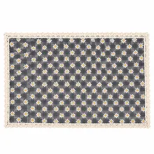 رومیزی مدل چهارخانه بابونه کد 02 سایز 200×140 سانتی‌متر