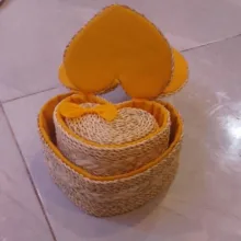 سبد حصیری مدل 78 مجموعه 3 عددی