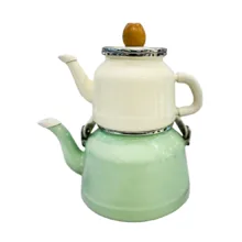 ست کتری و قوری مدل لعابی