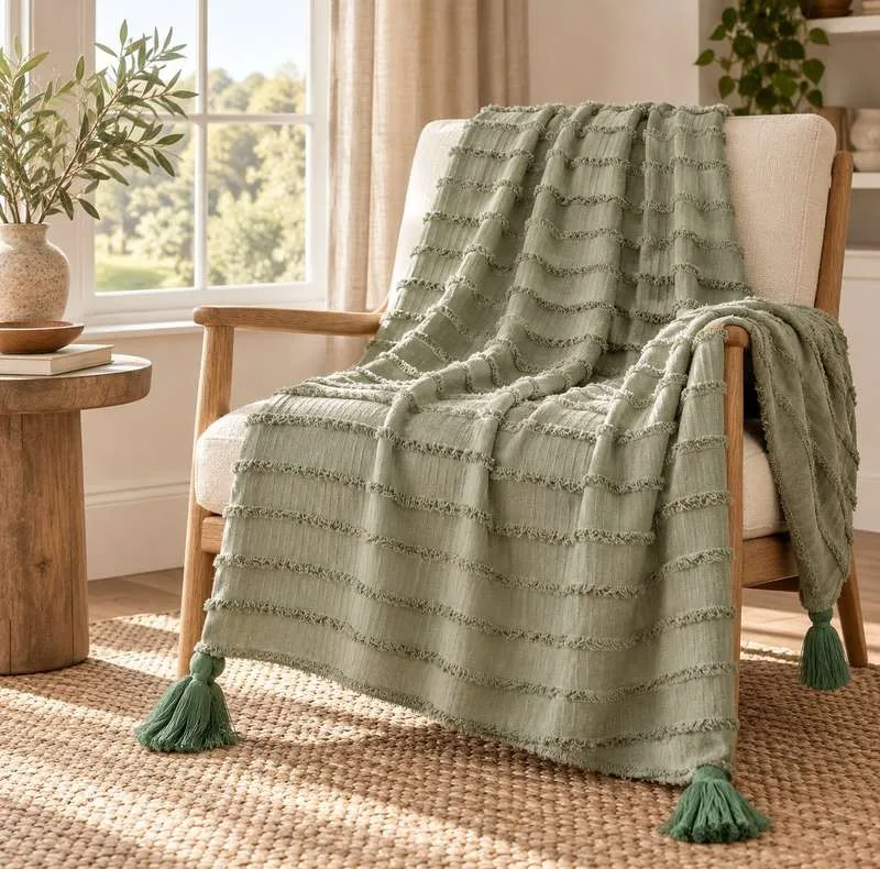 شال مبل مدل بوهو خطی سایز 180x135 سانتیمتر