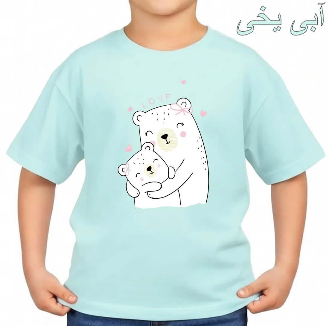 تی‌شرت آستین کوتاه بچگانه مدل خرس کد p5