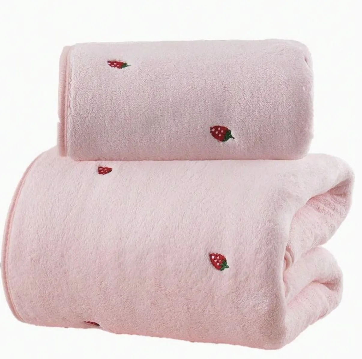 حوله حمام مدل Strawberry بسته ۲ عددی