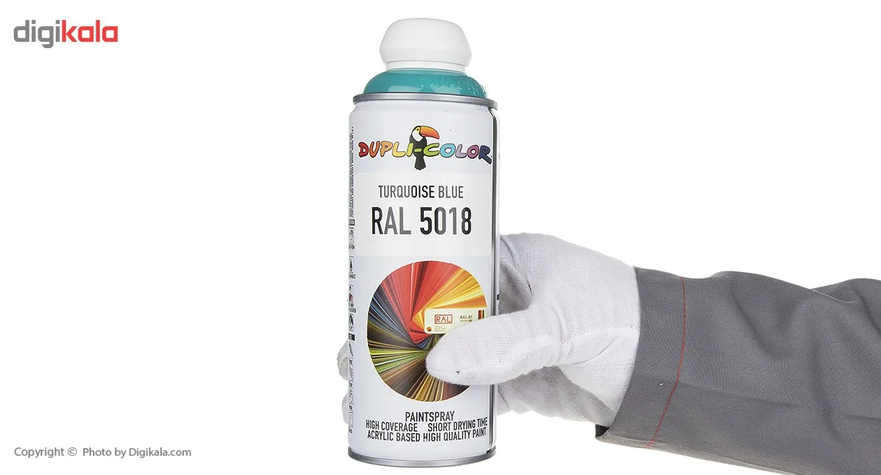 اسپری رنگ آبی فیروزه ای دوپلی کالر مدل RAL 5018 حجم 400 میلی لیتر