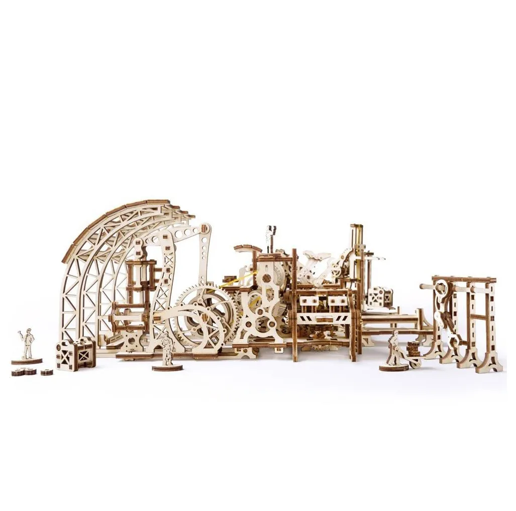 ساختنی 436 تکه مدل کارخانه چوبی کد M395