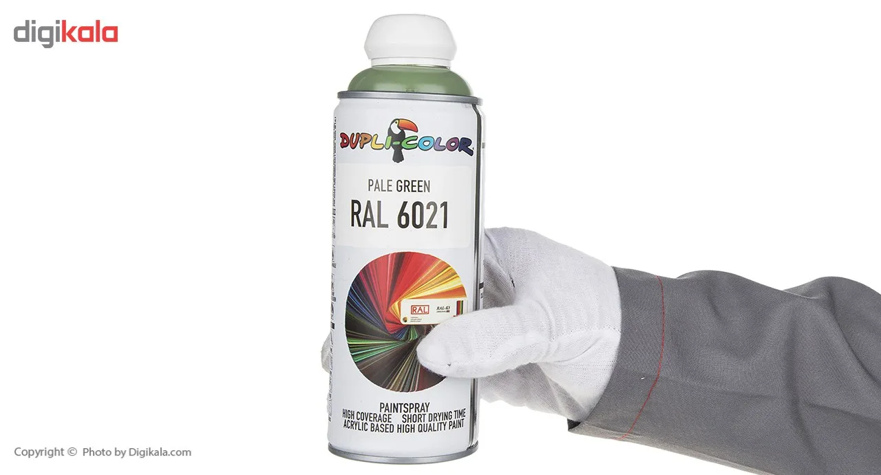 اسپری رنگ سبز کمرنگ دوپلی کالر مدل RAL 6021 حجم 400 میلی لیتر