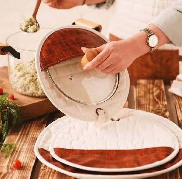 ست دم کنی 3 تکه دبلیو اِس مدل نچرال چرمی کد HS14