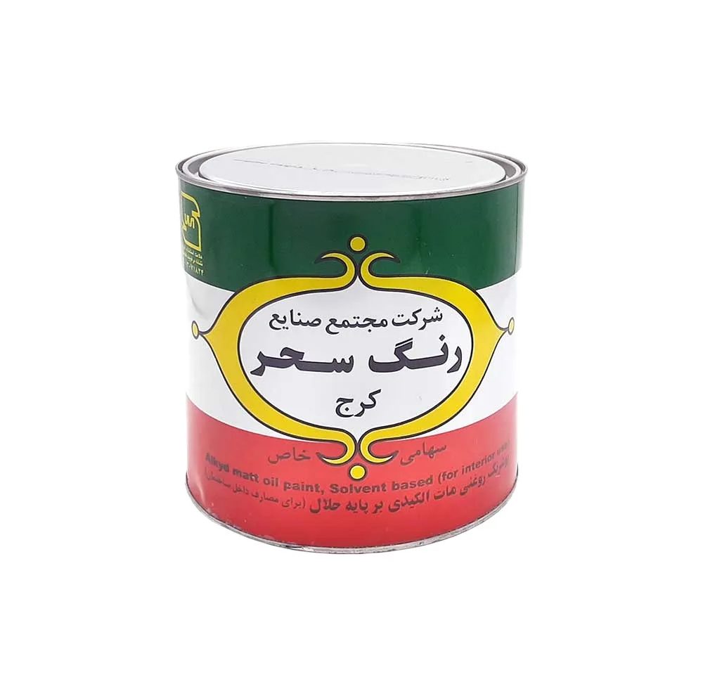 رنگ روغنی سفید مات سحر کد 711 وزن 4 کیلوگرم