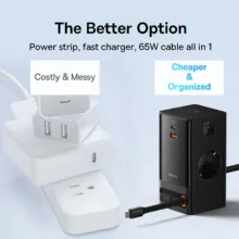 چندراهی برق بیسوس مدل B-PS301 65W