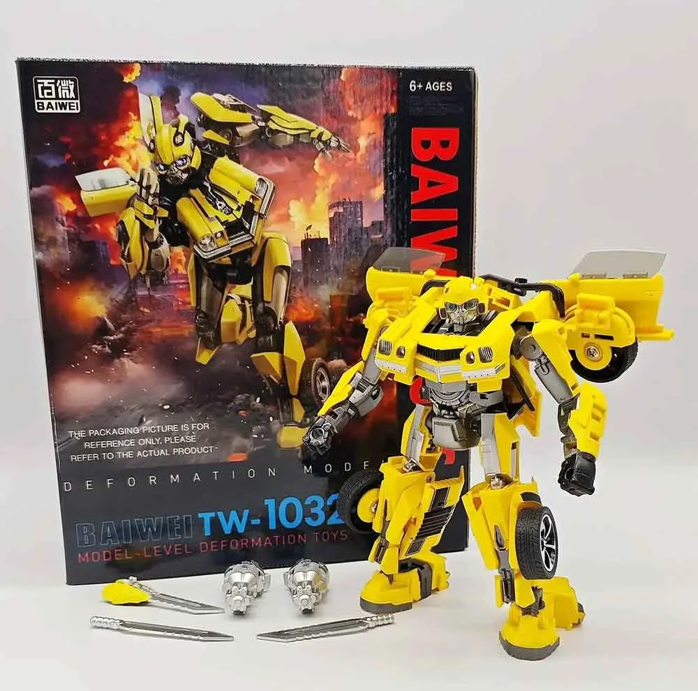 اکشن فیگور طرح تبدیل شوندگان مدل بامبلبی کد tw-1032 Baiwai ارتفاع 18 سانتیمتر