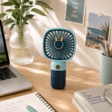 پنکه‌ رومیزی شارژی مدل همراه 3 حالته پایه دار کد Square Mini Cooling Fan