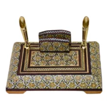 قلمدان   خاتم کاری چوبی کد  02