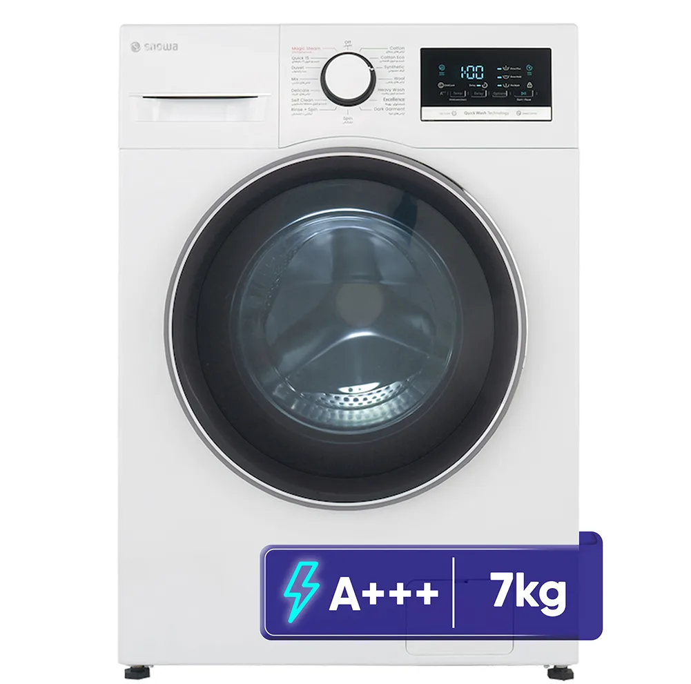 ماشین لباسشویی 7 کیلوگرم اتوماتیک اسنوا مدل SWM-A71W
