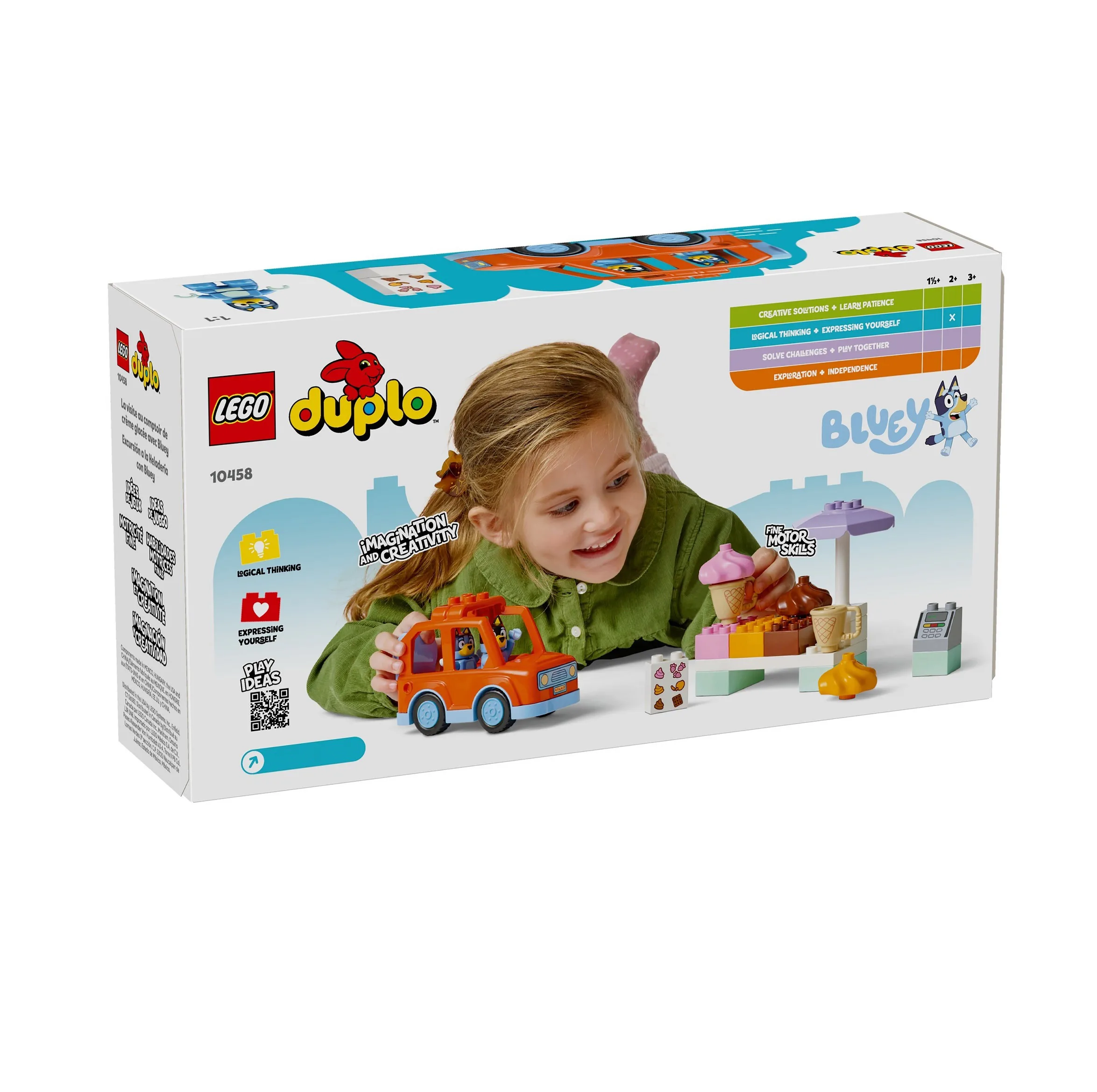 لگو 22 تکه سری Duplo مدل Ice Cream Trip with Bluey کد 10458