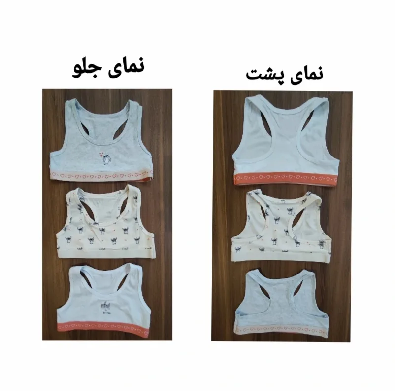 نیم تنه ورزشی دخترانه لفتیز مدل Le 22694880 مجموعه 3 عددی