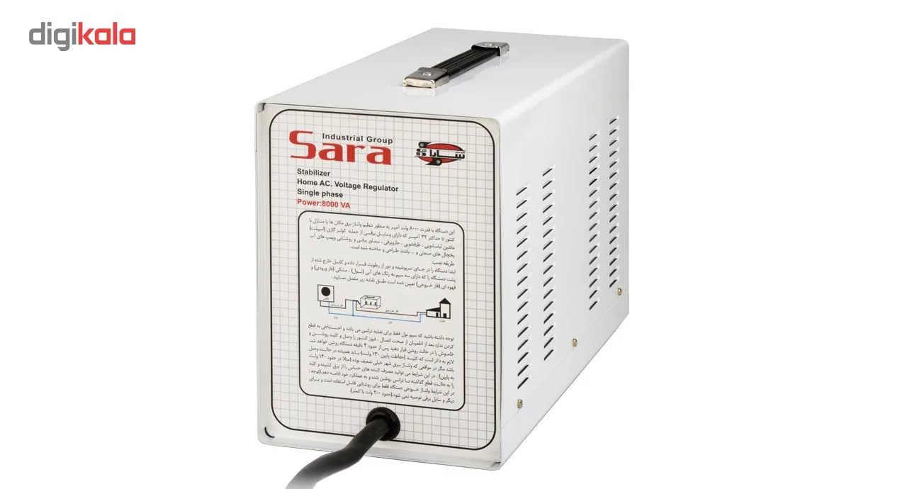 استابیلایزر سارا مدل T138S ظرفیت 8000VA