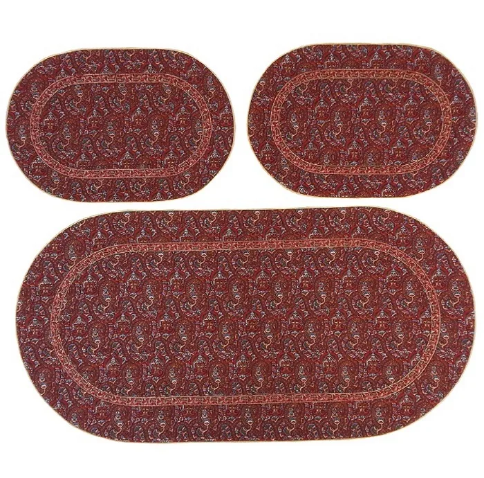 ست 3 تکه رومیزی ترمه کد SET32