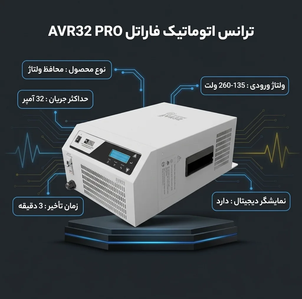 ترانس فاراتل مدل AVR32 PRO اتوماتیک