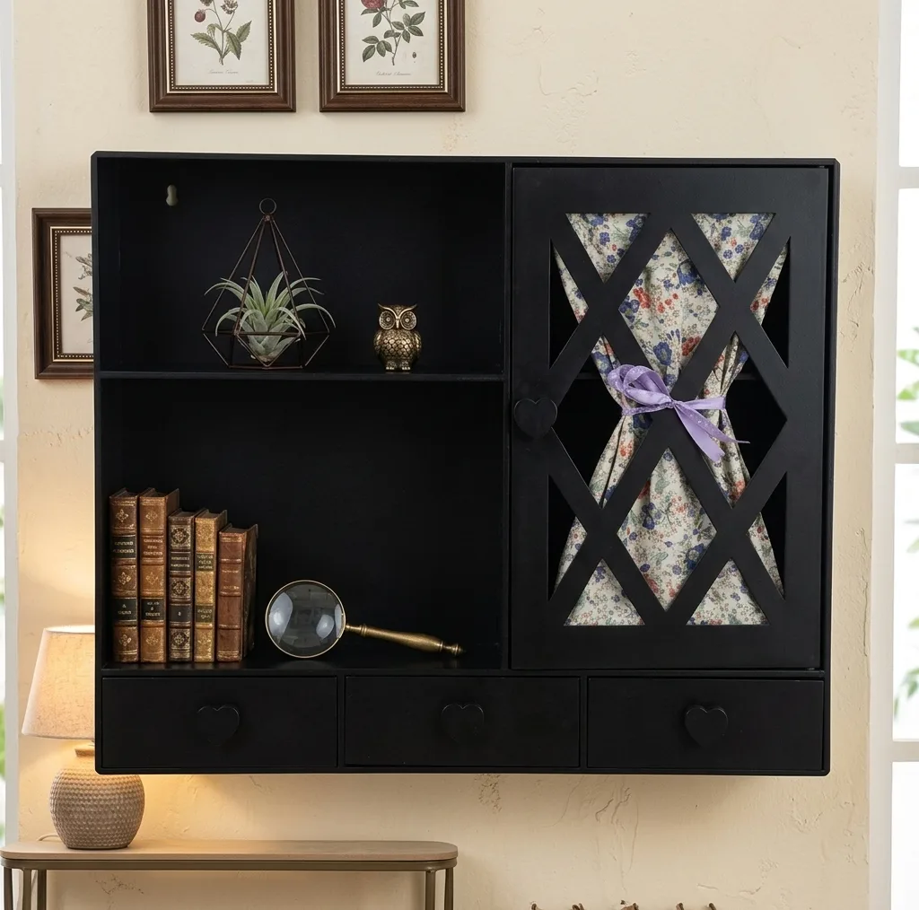 شلف دیواری مدل bl11477 دو طبقه