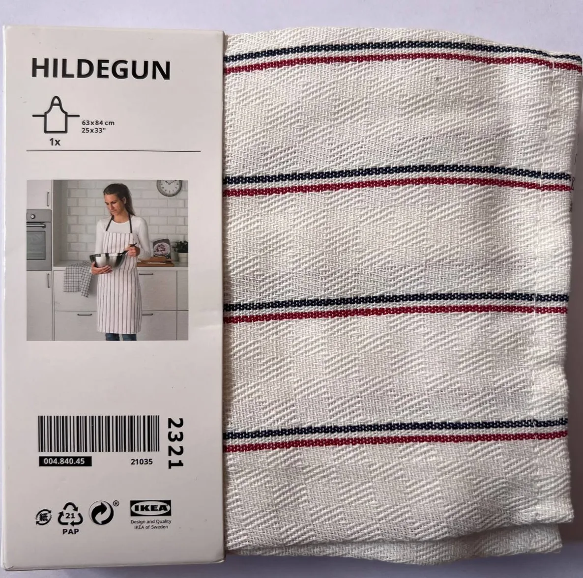 پیش بند آشپزخانه ایکیا مدل HILDEGUN