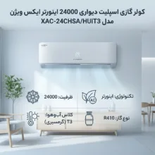 کولر گازی اسپلیت دیواری 24000 اینورتر ایکس ویژن مدل XAC-24CHSA/HUIT3