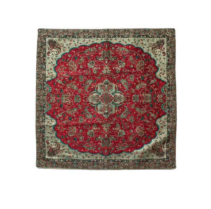 رومیزی ترمه نگین خاتم طرح شاه عباسی یزد کد ya90242106